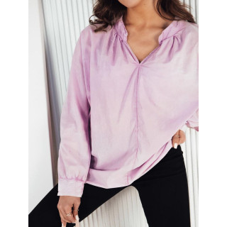 Ohlapna ženska srajca v vijolični barvi