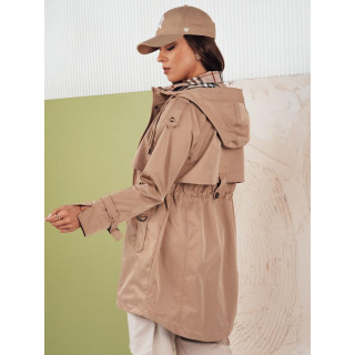 Bež ženska parka za pomlad