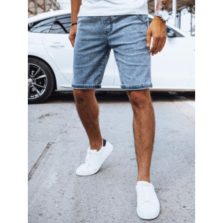 Modre moške kratke hlače z videzom jeansa