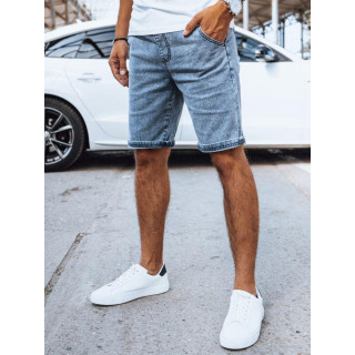 Modre moške kratke hlače z videzom jeansa