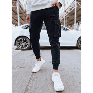 Črne moške žepnice s potiskom