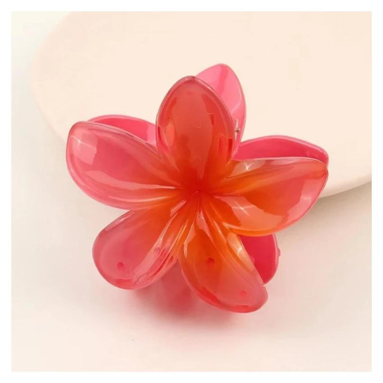 Sponka za lase v ombre rdeči barvi