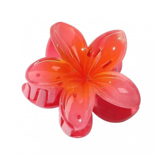 Sponka za lase v ombre rdeči barvi