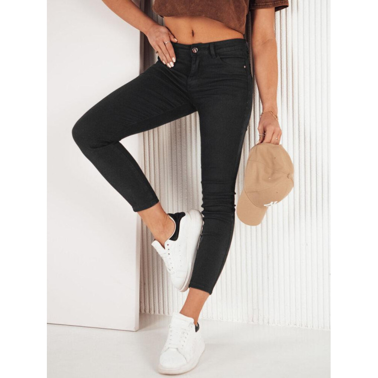 Ženske črne push up kavbojke