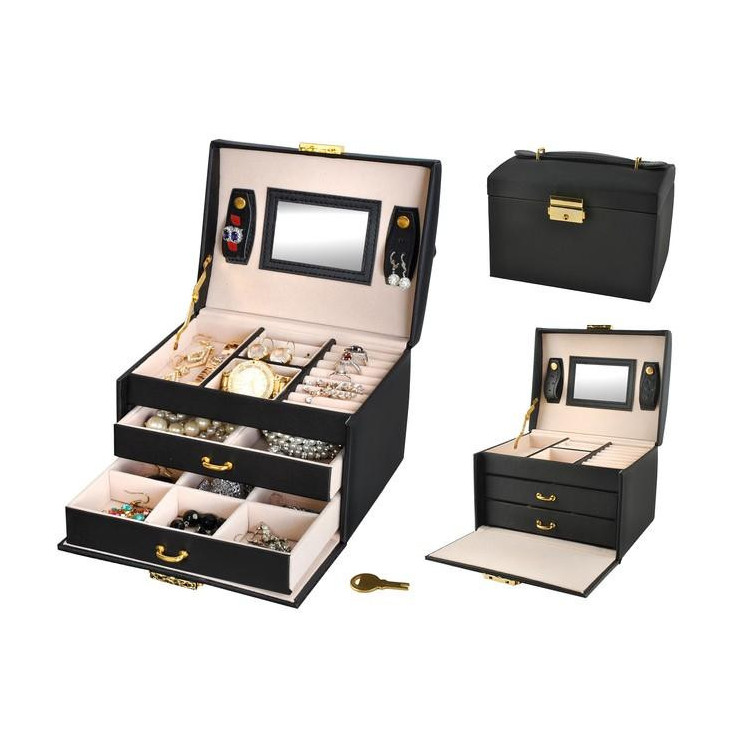 Črna škatla/kovček za nakit