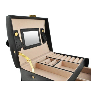 Črna škatla/kovček za nakit