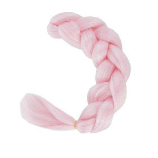 Sintetični lasje za kitke v roza barvi