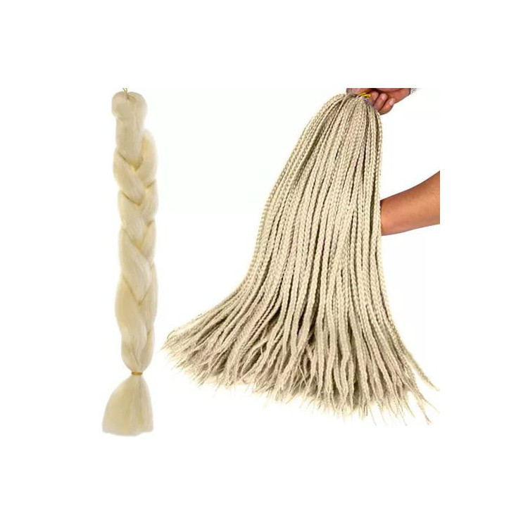 Blond sintetični lasje za kitke