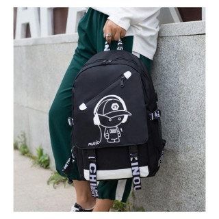 Šolski nahrbtnik s svetlečo grafiko