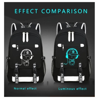 Šolski nahrbtnik s svetlečo grafiko