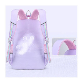 Otroški vijoličen šolski nahrbtnik RAINBOW z žepi