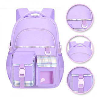 Otroški vijoličen šolski nahrbtnik