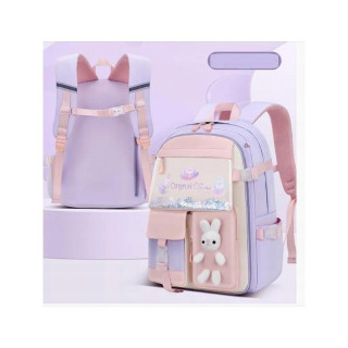 Otroški vijoličen šolski nahrbtnik RABBIT z žepi