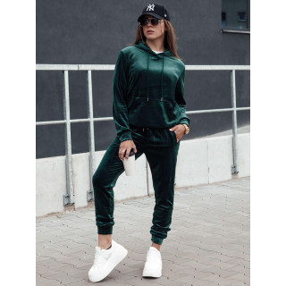 Zelen ženski žametni komplet