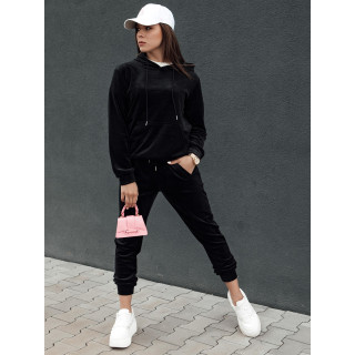 Ženski komplet iz črnega žameta