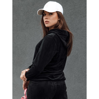 Ženski komplet iz črnega žameta