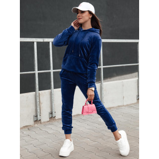 Ženski mornarsko moder žametni komplet