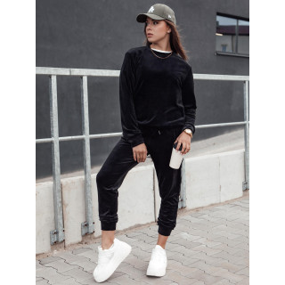 Ženski komplet iz črnega žameta