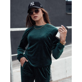 Ženski zeleni žametni komplet