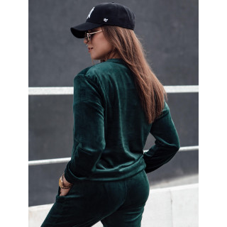 Ženski zeleni žametni komplet