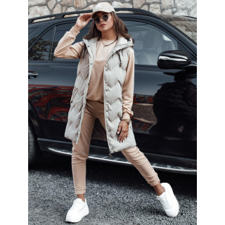 Ženska trenirka v bež barvi