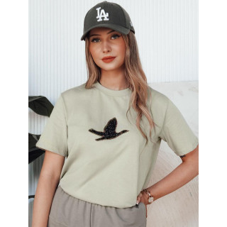 Pistacija ženska majica s ptičkom