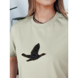 Pistacija ženska majica s ptičkom