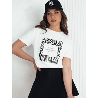 Ženska bela majica s potiskom