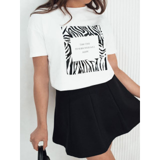 Ženska bela majica s potiskom