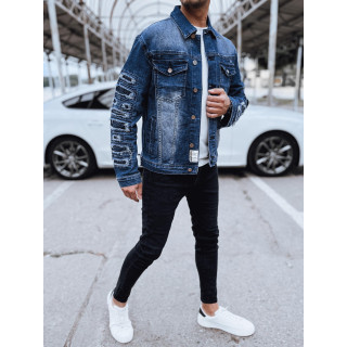 Moška modra jeans jakna