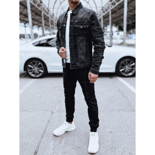 Črna moška denim jakna
