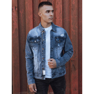 Moška denim jakna v modri barvi