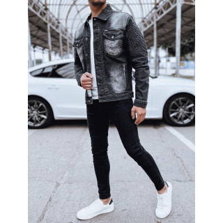 Črna moška denim jakna
