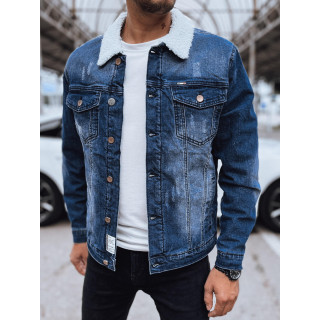 Modra denim jakna za zimo