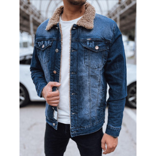 Moška izolirana denim jakna v modri barvi