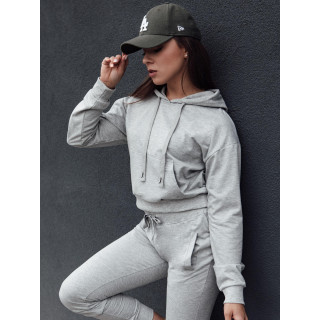 Ženska kratka svetlo siva jopica