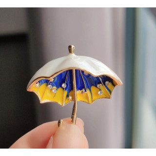 Dekorativna broška dežnik s kristali