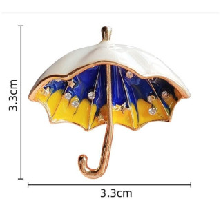 Dekorativna broška dežnik s kristali