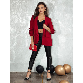 Elegantna ženska jakna v rdeči barvi PY0112