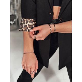 Črna ženska ohlapna jakna PY0115