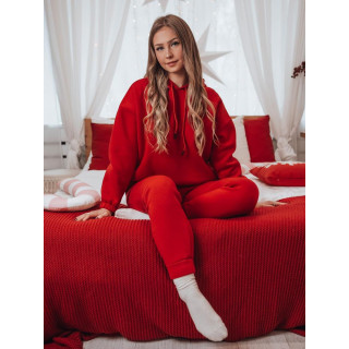 Ženska trenirka v rdeči barvi AY1112