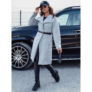 Jesenski ženski plašč sive barve NY0684