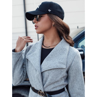 Jesenski ženski plašč sive barve NY0684