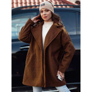 Ženski čokoladni jagnječji plašč NY0712
