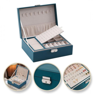 Elegantna zelena škatlica/kovček za nakit