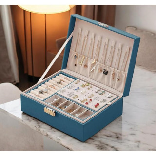 Elegantna zelena škatlica/kovček za nakit