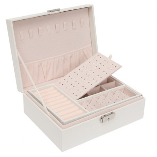 Krem elegantna škatla/kovček za nakit