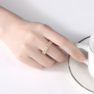 Nastavljiv ženski prstan s cirkoni