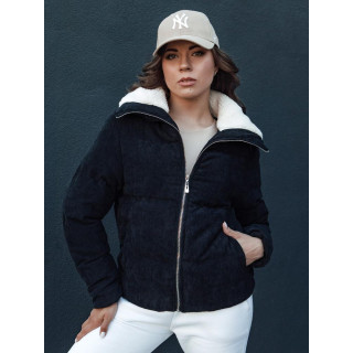 Ženska jakna iz samleta v črni barvi TY4357