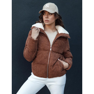 Ženska rjava jakna iz samleta TY4360